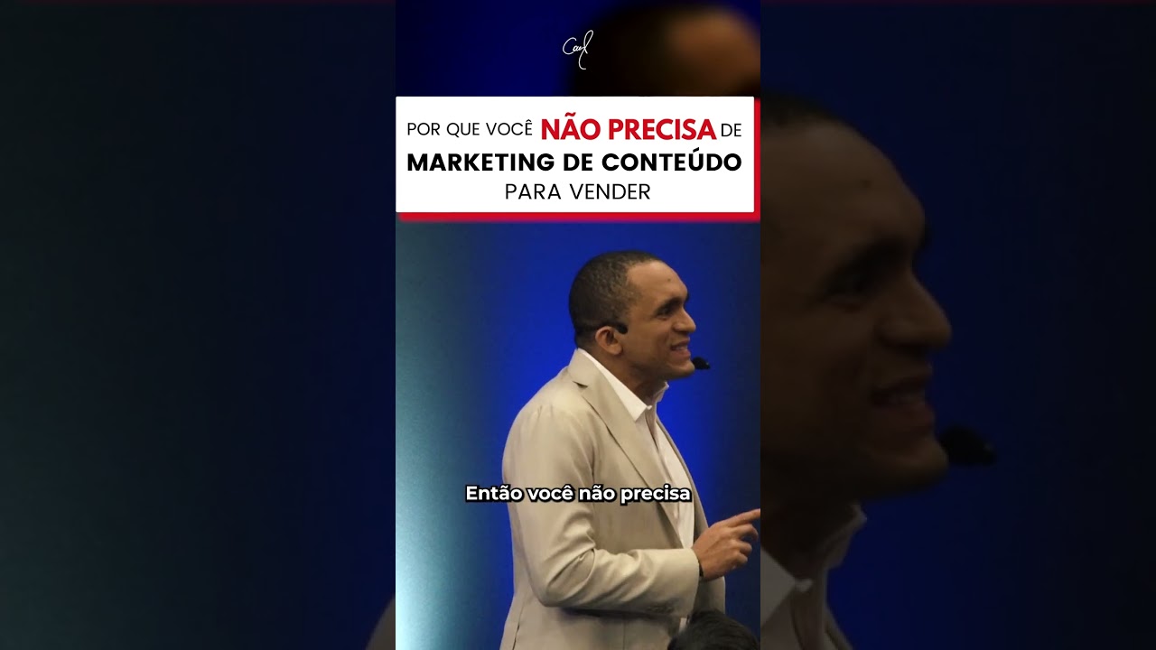 POR QUE VOCÊ NÃO PRECISA DE MARKETING DE CONTEÚDO PARA VENDER Conrado Adolpho Programa